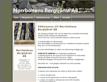 Tablet Screenshot of bergtjanst.se